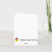 Verrassingsdraak verjaardagskaart kaart (Achterkant)