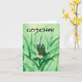 Verrassingsdraak verjaardagskaart kaart (Gele Bloem)