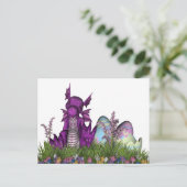 Verrassingsdraak voor Baby Feestdagenkaart (Staand voorkant)