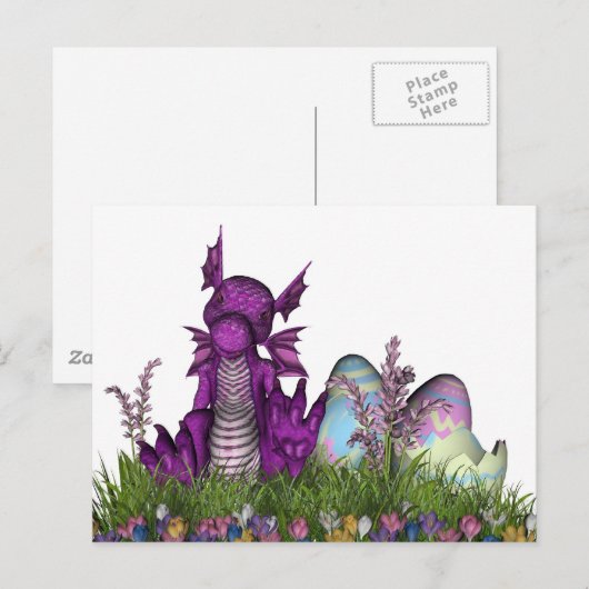 Verrassingsdraak voor Baby Feestdagenkaart (Voorkant / Achterkant)