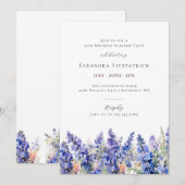 Verrassingsfeest 19e Verjaardag Blauw Juli Geboort Kaart (Voorkant / Achterkant)