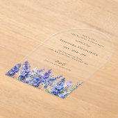 Verrassingsfeest 25 juli Geboortemaand Bloem Acryl Uitnodigingen (Laagn)