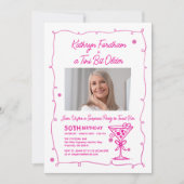 VERRASSINGSFEEST 50e verjaardag Foto Martini Kaart (Voorkant)