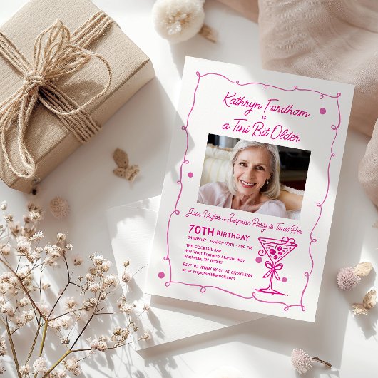 VERRASSINGSFEEST 70e verjaardag Foto Martini Kaart