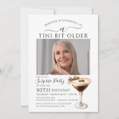 VERRASSINGSFEEST Een klein beetje oudere Martini 5 Kaart (Voorkant)