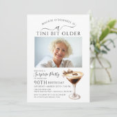 VERRASSINGSFEEST Een klein beetje oudere Martini 9 Kaart (Staand voorkant)