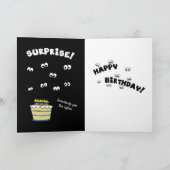 Verrassingsfeest Grappige verjaardagsgroet Kaart (Binnen)