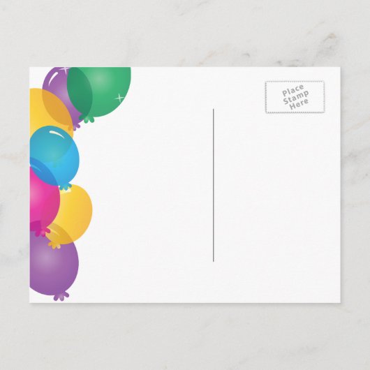 Verrassingsfeest in blauw | Save the date Aankondigingskaart (Achterkant)