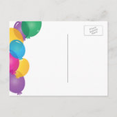 Verrassingsfeest in Blauwgroen | Save the date Aankondigingskaart (Achterkant)