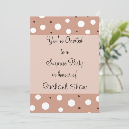 Verrassingsfeest Kaart (Staand voorkant)