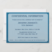 Verrassingsfeest Kaart (Achterkant)