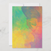 verrassingsfeest | Kleurrijke Abstracte Boho Water Kaart (Achterkant)