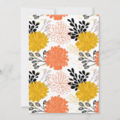 verrassingsfeest | Kleurrijke retro chrysanten Kaart (Achterkant)