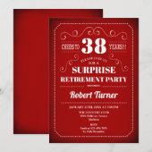 Verrassingsfeest - Rood & Wit Kaart (Voorkant / Achterkant)