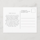 VERRASSINGSFEEST Tini Bit Oudere Martini 90e Uitnodiging Briefkaart (Achterkant)