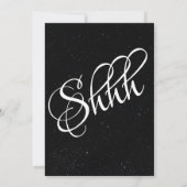 Verrassingsfeest, Verrassingsuitnodiging Kaart (Achterkant)