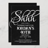 Verrassingsfeest, Verrassingsuitnodiging Kaart (Voorkant / Achterkant)