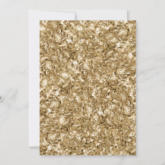 Verrassingsfeestje 19e verjaardag - Goud Wit Kaart (Achterkant)