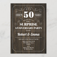 Verrassingsfeestje 50ste verjaardag - Rustiek hout