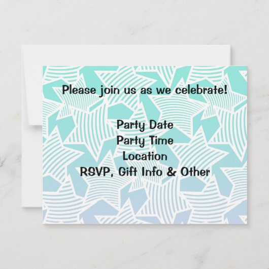 Verrassingsfeestje Verjaardagsuitnodiging, 60ste o Kaart (Achterkant)