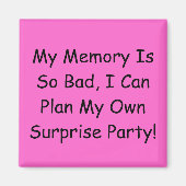 Verrassingsfeestmagneet Magneet (Voorkant)