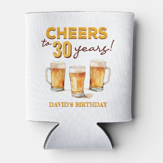 Verrassingsgejuich en verjaardagsfeest van bieren blikjeskoeler (Voorkant)