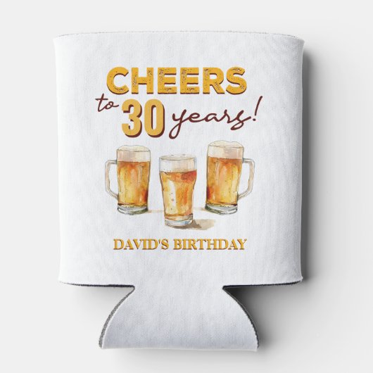 Verrassingsgejuich en verjaardagsfeest van bieren blikjeskoeler (Achterkant)