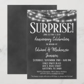 Verrassingsjubileumfeest Uitnodiging Schoolbord (Voorkant / Achterkant)