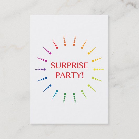 verrassingspartij barst uitnodigingen (Voorkant)