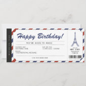 Verrassingsreis naar Parijs Instapkaart Vakantie T Kaart (Voorkant)