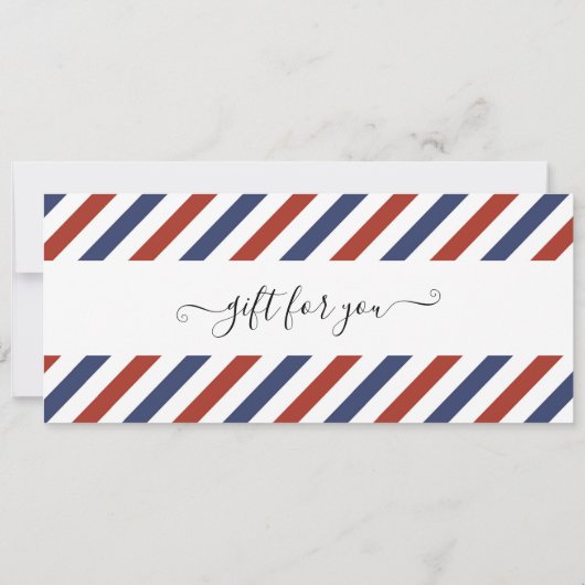 Verrassingsreis New York Instapkaart Reis Ticket Kaart (Achterkant)