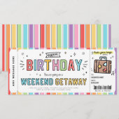 Verrassingsritje Voucher Road Trip Fake Cicket Kaart (Voorkant / Achterkant)