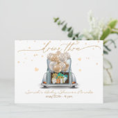 Verrassingsstation via Baby shower parade 2 Kaart (Staand voorkant)