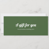 Verrassingstreinkaartje Cadeaubon Sjabloon Kaart (Achterkant)