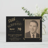 Verrassingsuitnodiging voor verjaardag kaart (Staand voorkant)