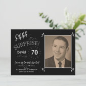 Verrassingsuitnodiging voor verjaardag kaart (Staand voorkant)