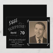 Verrassingsuitnodiging voor verjaardag kaart (Voorkant / Achterkant)