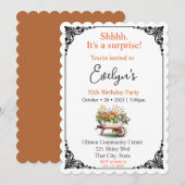 Verrassingsverjaardag met een schuurstang kaart (Voorkant / Achterkant)