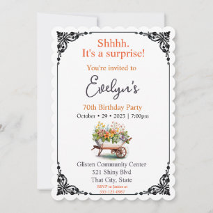 Verrassingsverjaardag met een schuurstang kaart