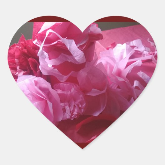 Verrassingsverjaardag Mooie Floral Heart Sticker (Voorkant)