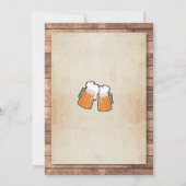 Verrassingsverjaardagsfeest juicht bieruitnodiging kaart (Achterkant)