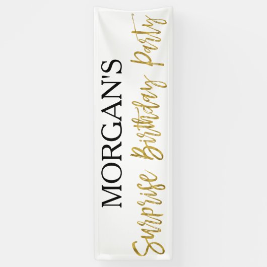 Verrassingsverjaardagsfeestbanner Spandoek (Verticaal)