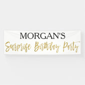 Verrassingsverjaardagsfeestbanner Spandoek (Horizontaal)