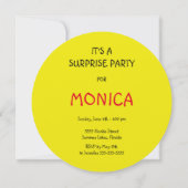 Verrassingsverjaardagsfeestje Emoji Kaart (Achterkant)