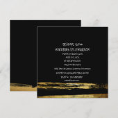 Verrassingsverjaardagsfeestje Gouden Zwarte Borste Kaart (Voorkant / Achterkant)