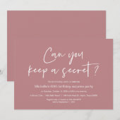 Verrassingsverjaardagsfeestviering, stoffig Roos Kaart (Voorkant / Achterkant)