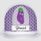 Verrast aubergine door Kenneth Yoncich Snow Wereld Sneeuwbol (Voorkant)