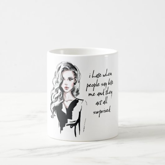 Verrast bijt me koffiemok (Center)