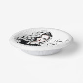 Verrast bijt me papieren kommen (Gebogen)