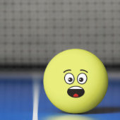 Verrast gezicht pingpongbal (Net)